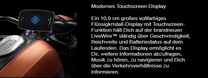 Modernes Touchscreen Display de