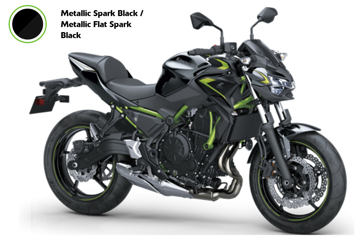 Z650 Metallic Spark Black   Metallic Flat Spark Black