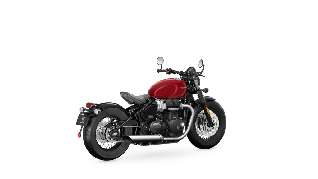 Bonneville Bobber MY23 Red Hopper AngleLHS