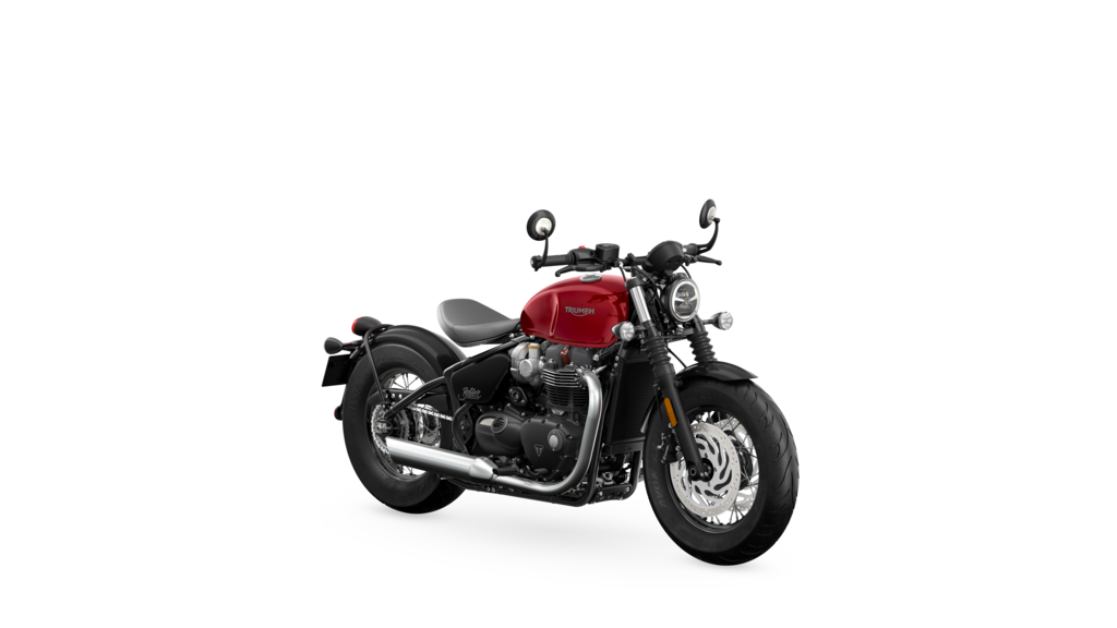 Bonneville Bobber MY23 Red Hopper AngleRHS